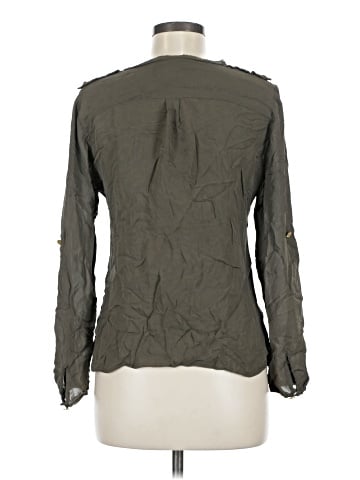 Parker Long Sleeve Silk Top (view 2)