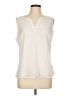 41Hawthorn 100% Polyester Polka Dots Ivory Sleeveless Blouse Size L - photo 1