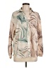 Princess Polly 100% Polyester Print Tan Long Sleeve Blouse Size 6 - photo 1