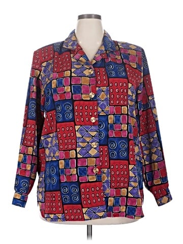 Erin London Long Sleeve Button-Down Shirt (view 1)