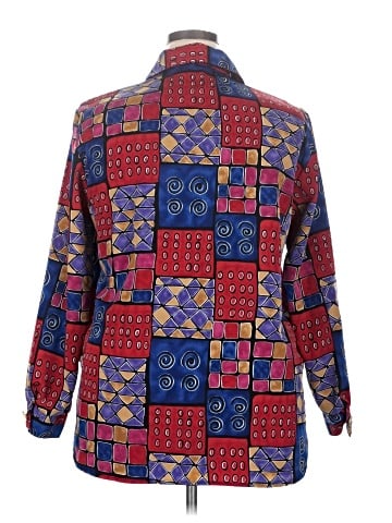 Erin London Long Sleeve Button-Down Shirt (view 2)