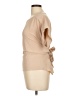 Unbranded 100% Polyester Tan Short Sleeve Top Size L (petite) - photo 5