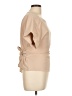 Unbranded 100% Polyester Tan Short Sleeve Top Size L (petite) - photo 4