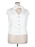 Gap White Sleeveless Button-Down Shirt Size XXL - photo 1