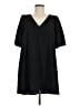 Glam Solid Black Casual Dress Size M - photo 1