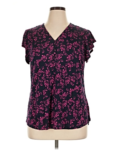 Liz Claiborne Short Sleeve Blouse (view 1)
