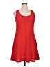 Ann Taylor LOFT Polka Dots Red Casual Dress Size 14 Petite - photo 1