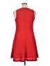 Ann Taylor LOFT Polka Dots Red Casual Dress Size 14 Petite - photo 2