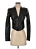 Alice + Olivia 100% Leather Solid Black Jacket Size S (estimated) - photo 1