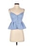 Zara 100% Polyester Blue Sleeveless Blouse Size XS - photo 1