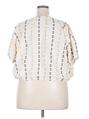 a.n.a. A New Approach Short Sleeve Blouse (view 2)