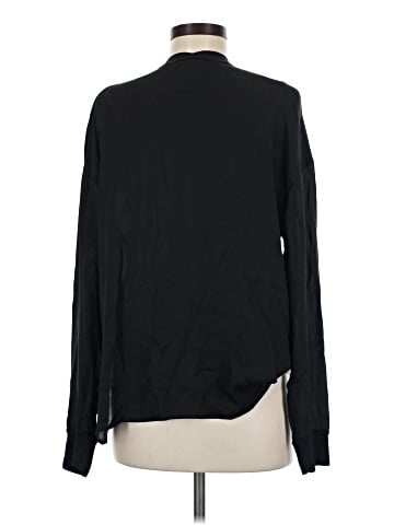 Vince. Long Sleeve Silk Top (view 2)