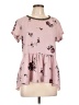 Rewind 100% Polyester Pink Short Sleeve Blouse Size L - photo 1