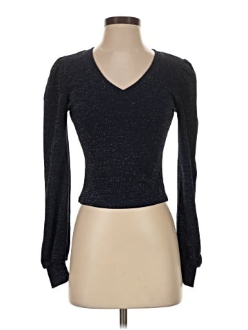 Aqua Long Sleeve Top (view 1)