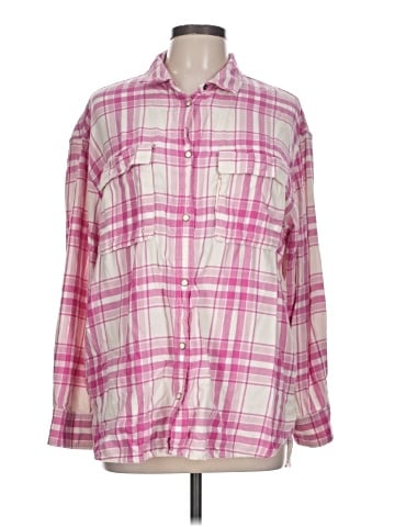 American Eagle Outfitters Long Sleeve Button-Down Shirt (view 1)