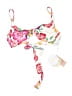 PilyQ Floral White Swimsuit Top Size M - photo 1