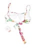 PilyQ Floral White Swimsuit Top Size M - photo 2
