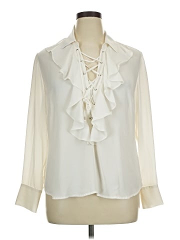 New York & Company Long Sleeve Blouse (view 1)
