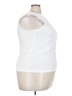 Nic + Zoe 100% Polyester White Sleeveless Blouse Size XXL - photo 4