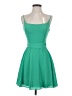 B. Smart 100% Polyester Solid Green Cocktail Dress Size 0 - photo 1