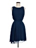Max Studio 100% Polyester Solid Blue Cocktail Dress Size M - photo 1