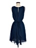 Max Studio 100% Polyester Solid Blue Cocktail Dress Size M - photo 2