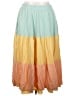 Torrid Color Block Orange Casual Skirt Size 2X Plus (2) - photo 1