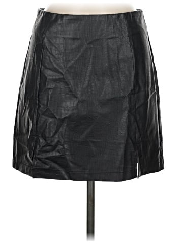 Alya Faux Leather Skirt (view 1)