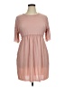 Moa Moa Solid Pink Casual Dress Size XL - photo 1
