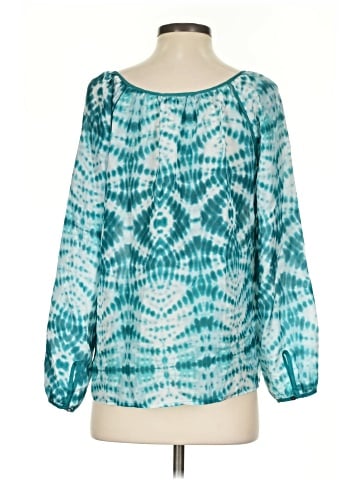 Velvet 3/4 Sleeve Silk Top (view 2)