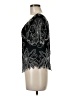 DressBarn 100% Polyester Black Short Sleeve Top Size M - photo 5