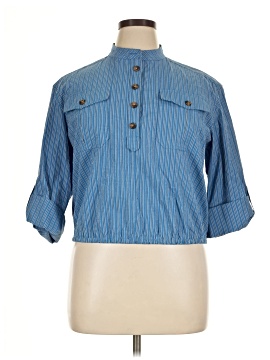 Tory Burch 3/4 Sleeve Button Down Shirt