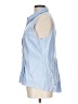 Veronica Beard 100% Cotton Blue Sleeveless Button-Down Shirt Size 12 - photo 5