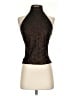 Cache Black Brown Sleeveless Blouse Size S - photo 1