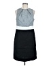 L'Agence Color Block Gray Casual Dress Size 8 - photo 1