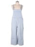 Gloria Vanderbilt 100% Cotton Blue Overalls Size L - photo 1