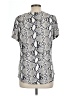 Venus Silver Short Sleeve Blouse Size L - photo 2
