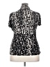 DKNY Animal Print Black Short Sleeve Blouse Size XL - photo 2