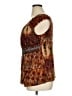Venezia Brown Sleeveless Blouse Size 14 - 16 Plus - photo 5