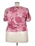 Ann Taylor LOFT 100% Polyester Pink Short Sleeve Top Size XL - photo 2