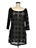 J Valdi 100% Polyester Black 3/4 Sleeve Top Size M - photo 1