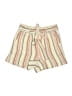 Roan + Ryan 100% Cotton Stripes Ivory Tan Shorts Size S - photo 1