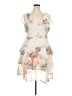 City Chic 100% Polyester Floral White Cocktail Dress Size 18 Plus (M) - photo 1