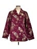 Chico's Tropical Burgundy Jacket Size Lg (2) - photo 1