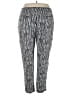 Faded Glory 100% Rayon Print Silver Casual Pants Size 16 - photo 2
