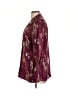 Chico's Tropical Burgundy Jacket Size Lg (2) - photo 5