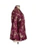 Chico's Tropical Burgundy Jacket Size Lg (2) - photo 4