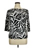 Tribal 100% Polyester Black 3/4 Sleeve Blouse Size XL - photo 1