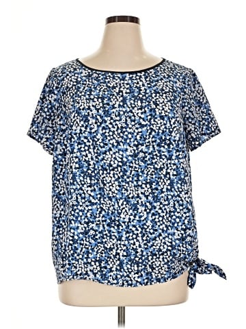 MICHAEL Michael Kors Short Sleeve Blouse (view 1)