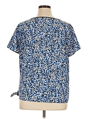 MICHAEL Michael Kors Short Sleeve Blouse (view 2)